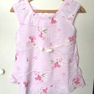 New Without Tags Pink Floral Pajama Set